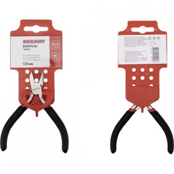 Бокорезы мини REXANT 120 мм никелированные, авторазжим, обливные рукоятки Бокорезы мини REXANT 120 мм никелированные, авторазжим, обливные рукоятки