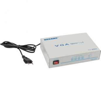 Делитель REXANT гнездо VGA на 4 гнезда VGA металл Делитель REXANT гнездо VGA на 4 гнезда VGA металл