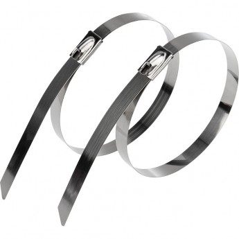 Хомут-стяжка REXANT стальная 400x7.9 мм, 50 шт. Хомут-стяжка REXANT стальная 400x7.9 мм, 50 шт.