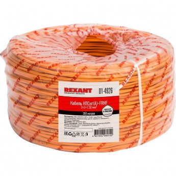 Кабель REXANT КПСНГ(А)-FRHF 2x2x1.50 мм² огнестойкий 200 м Кабель REXANT КПСНГ(А)-FRHF 2x2x1.50 мм² огнестойкий 200 м