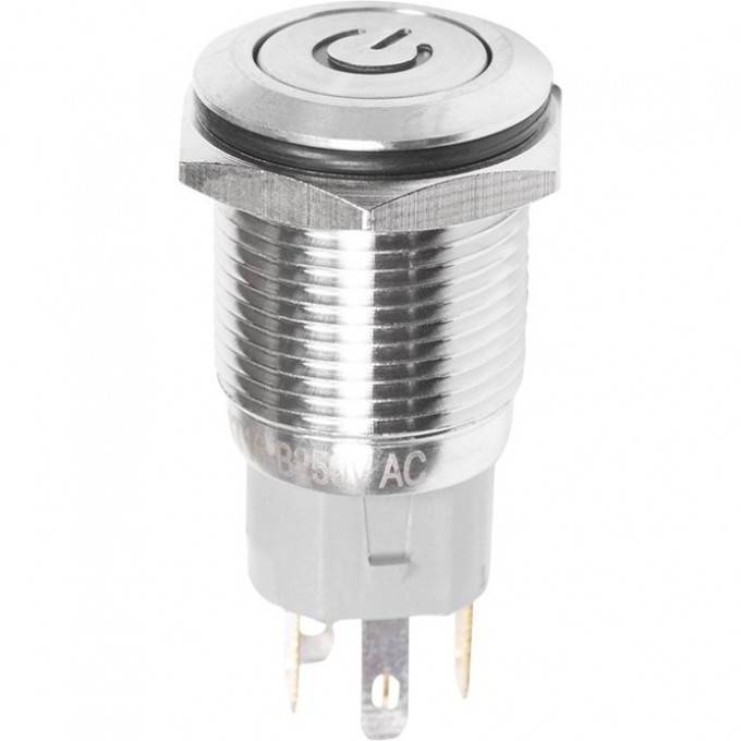 Кнопка антивандальная REXANT POWER A-16-F5 250В б/фикс плоская подсветка красная 36-3243 Кнопка антивандальная REXANT POWER A-16-F5 250В б/фикс плоская подсветка красная 36-3243