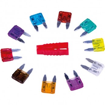 Набор автомобильных предохранителей REXANT мини в блистере Набор автомобильных предохранителей REXANT мини в блистере