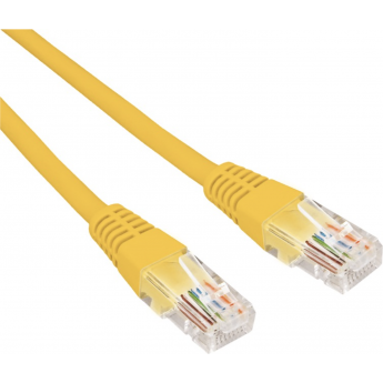 Патч-корд REXANT U/UTP 5e, RJ45-RJ45, неэкранированный, 26AWG, LSZH, желтый, 2 м