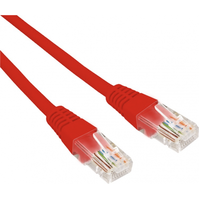 Патч-корд REXANT U/UTP 5e, RJ45-RJ45, неэкранированный, 26AWG, LSZH, красный, 3 м 02-0103-3 Патч-корд REXANT U/UTP 5e, RJ45-RJ45, неэкранированный, 26AWG, LSZH, красный, 3 м 02-0103-3