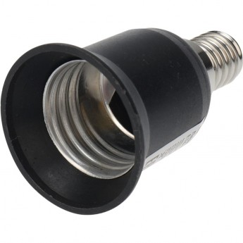 Переходник цокольный REXANT E14-E27 черный