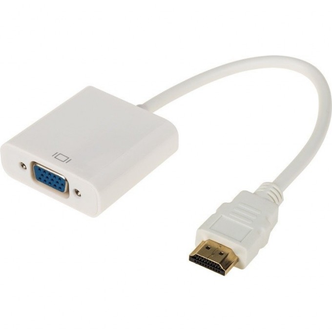 Переходник REXANT штекер HDMI - гнездо VGA, провод + шнур стерео 3,5мм с питанием 17-6934 Переходник REXANT штекер HDMI - гнездо VGA, провод + шнур стерео 3,5мм с питанием 17-6934