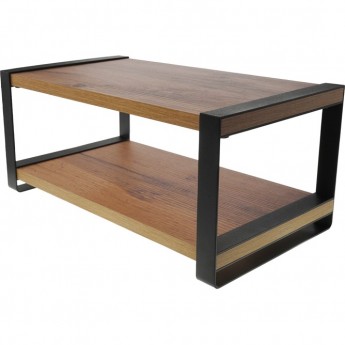 Полка-органайзер REXANT для кухни, двухъярусная, дуб Вотан, черная Полка-органайзер REXANT для кухни, двухъярусная, дуб Вотан, черная