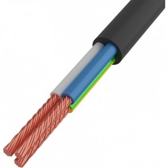 Провод соединительный ПВС 3x1.5 мм² черный 50 м Провод соединительный ПВС 3x1.5 мм² черный 50 м