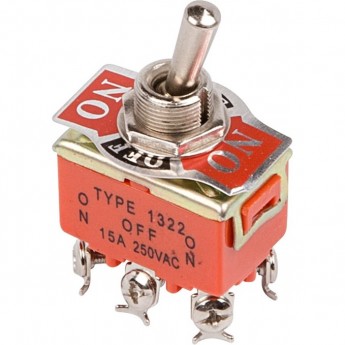 Тумблер REXANT 250V 15А (6c) двухполюсный Тумблер REXANT 250V 15А (6c) двухполюсный