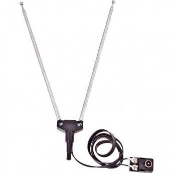 ТВ антенна комнатная REXANT RX-107-4 телескопическая, 4 секции, с адаптером «Усы» ТВ антенна комнатная REXANT RX-107-4 телескопическая, 4 секции, с адаптером «Усы»