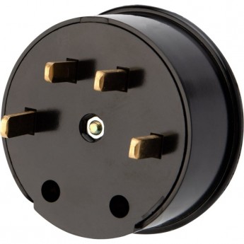 Вилка REXANT ВШ для электрической плиты 32 А, 380 В, 3Р+РЕ (ОУ) черная Вилка REXANT ВШ для электрической плиты 32 А, 380 В, 3Р+РЕ (ОУ) черная